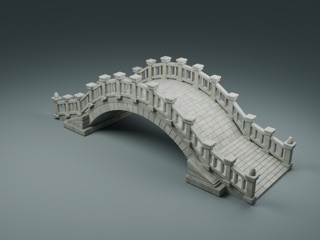 Pont de pierre en arc