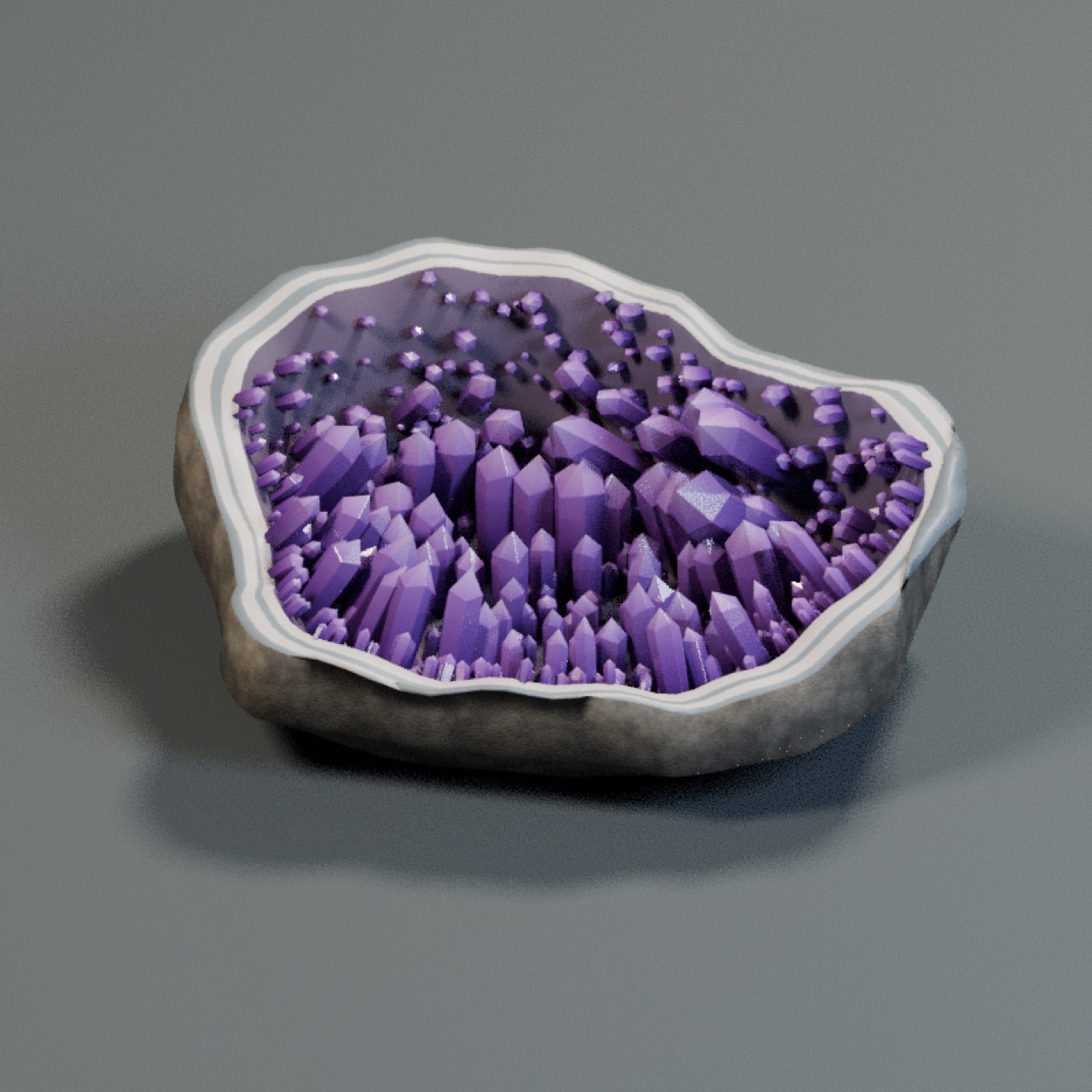 Crystal Geode full model preview
