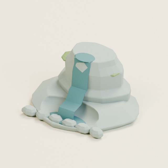 Cascade Cliff actual 3D model render