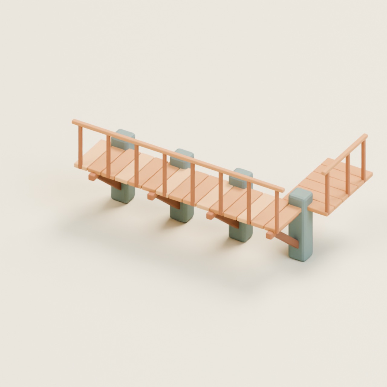 Cliff Cantilever Walkway full model preview