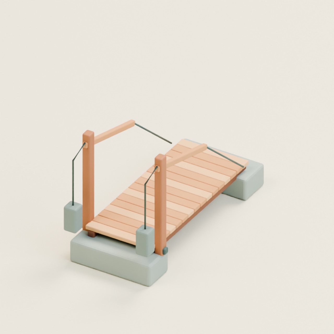 Counterweight Drawbridge full model preview