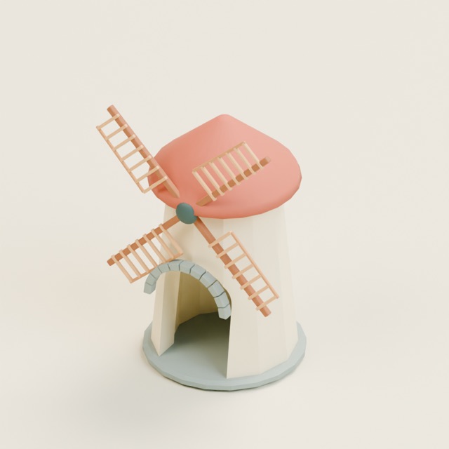 Ridge Windmill actual 3D model render