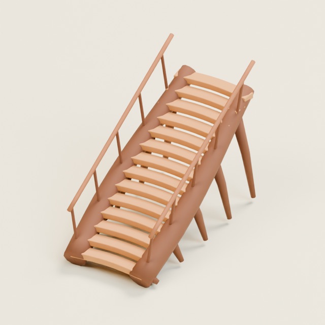 Root-Step Path actual 3D model render