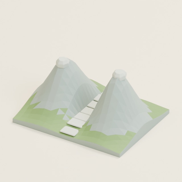 Saddle Pass actual 3D model render