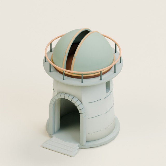 Starwatch Observatory actual 3D model render