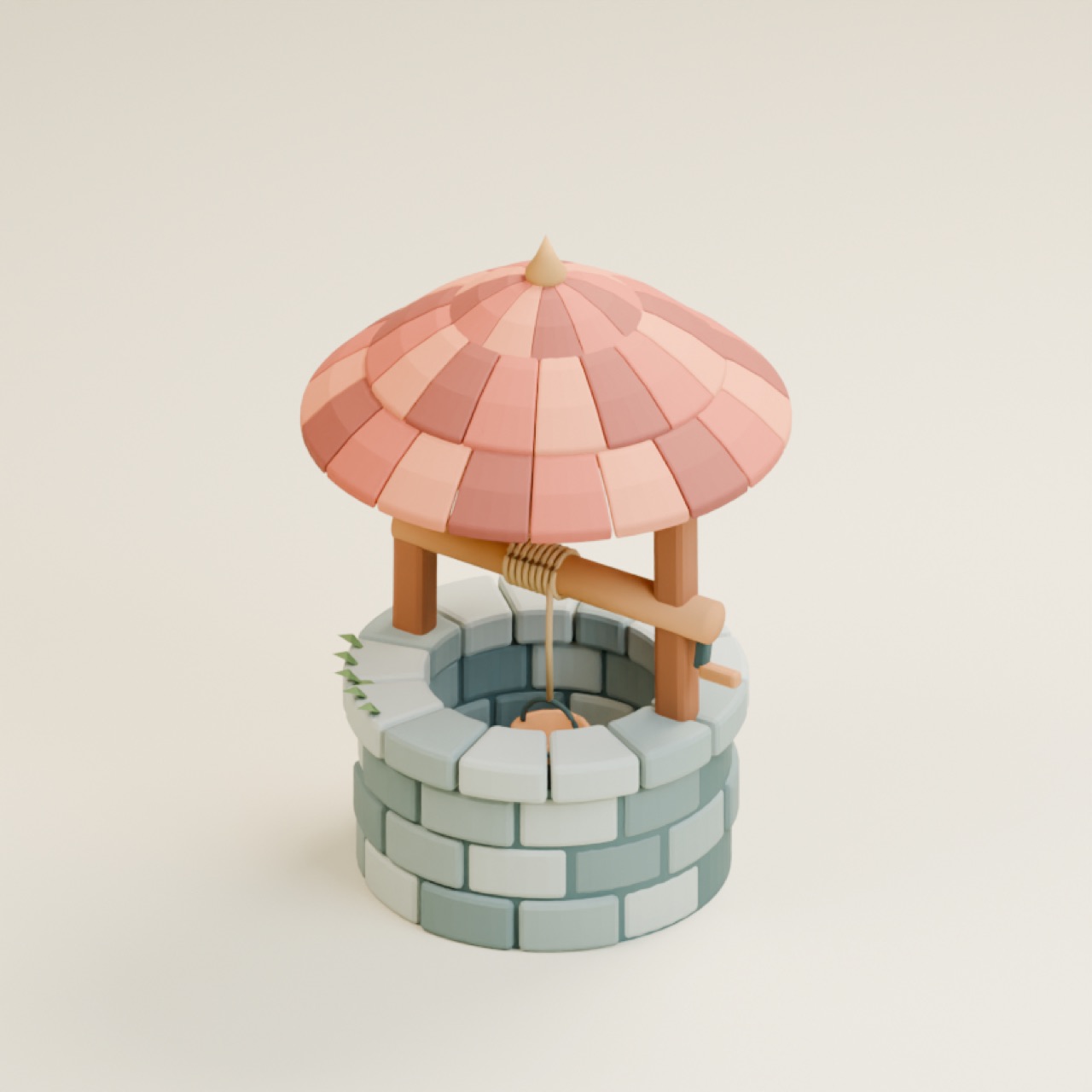 Roundroof Well full model preview