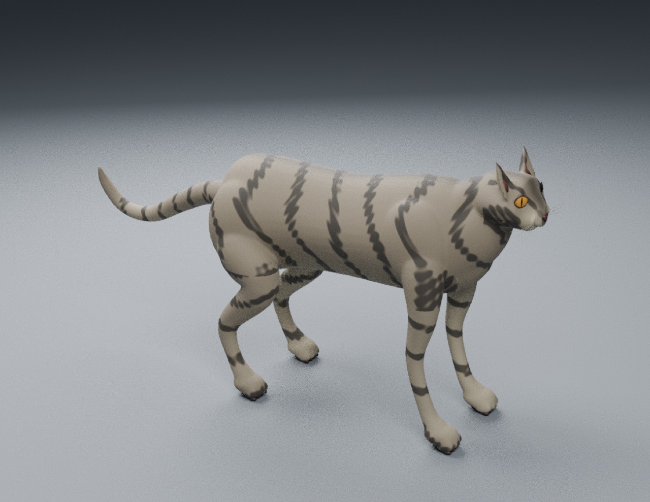 城市狸花猫模型整体预览