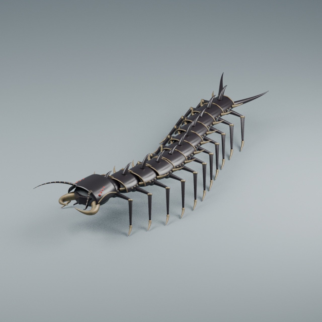 Obsidian Centipede full model preview