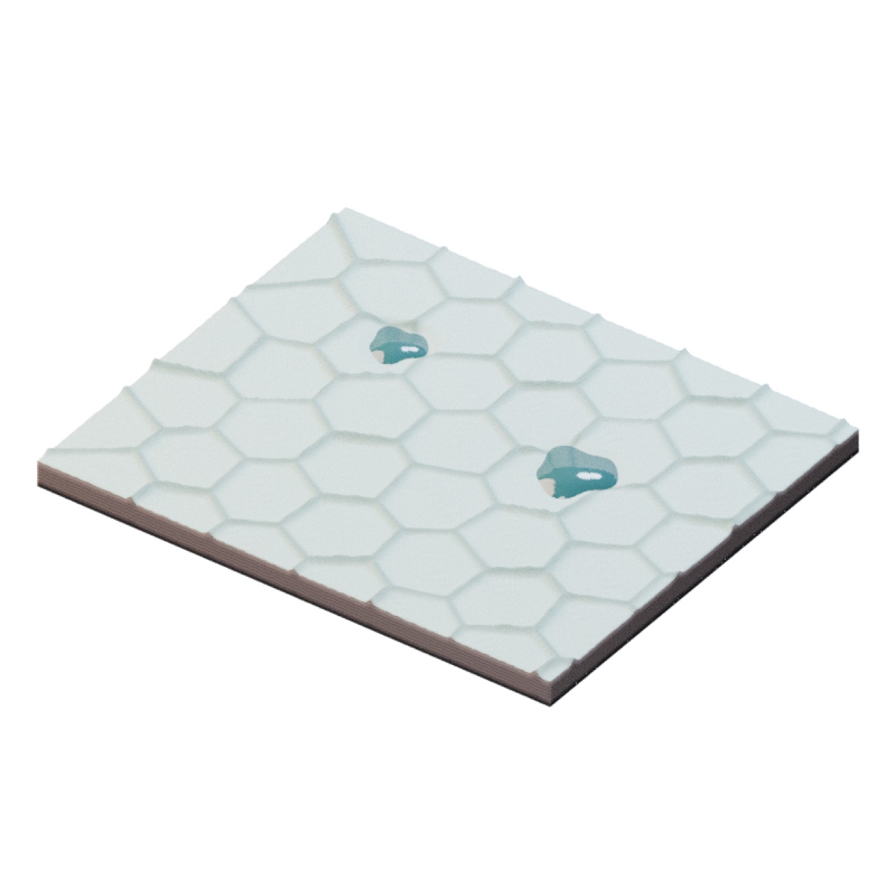 Scifi Hexagonal Saltpan full model preview