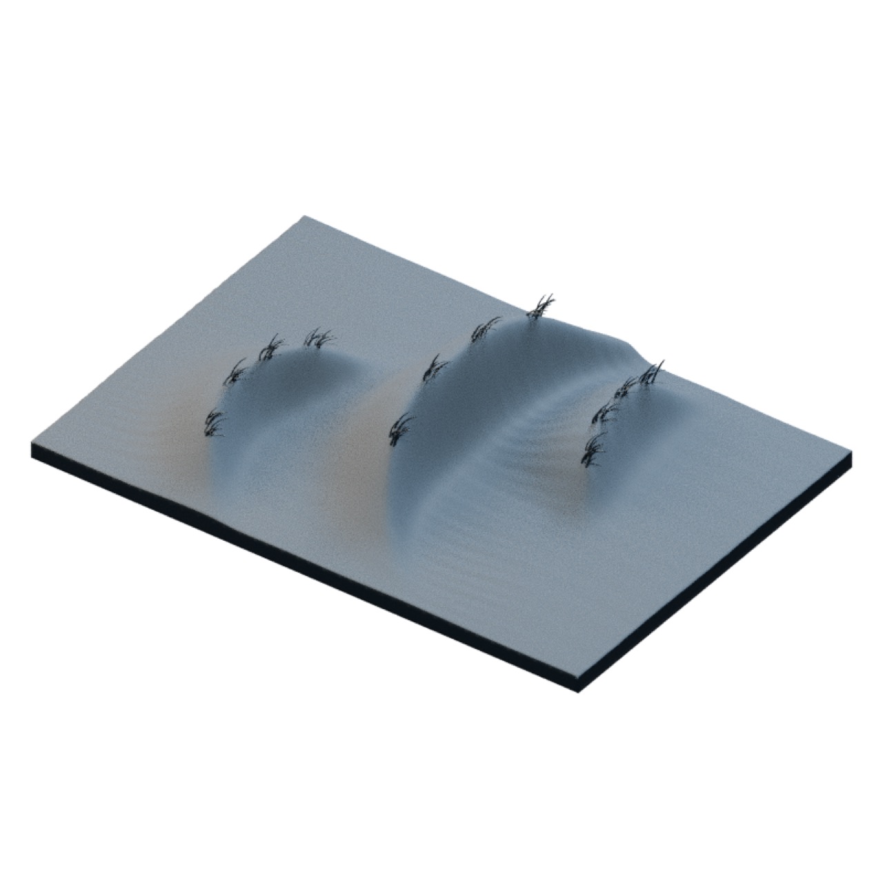 Scifi Magnetic Filament Dunes full model preview