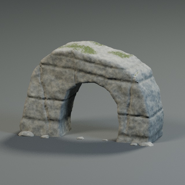 Stone Arch actual 3D model render