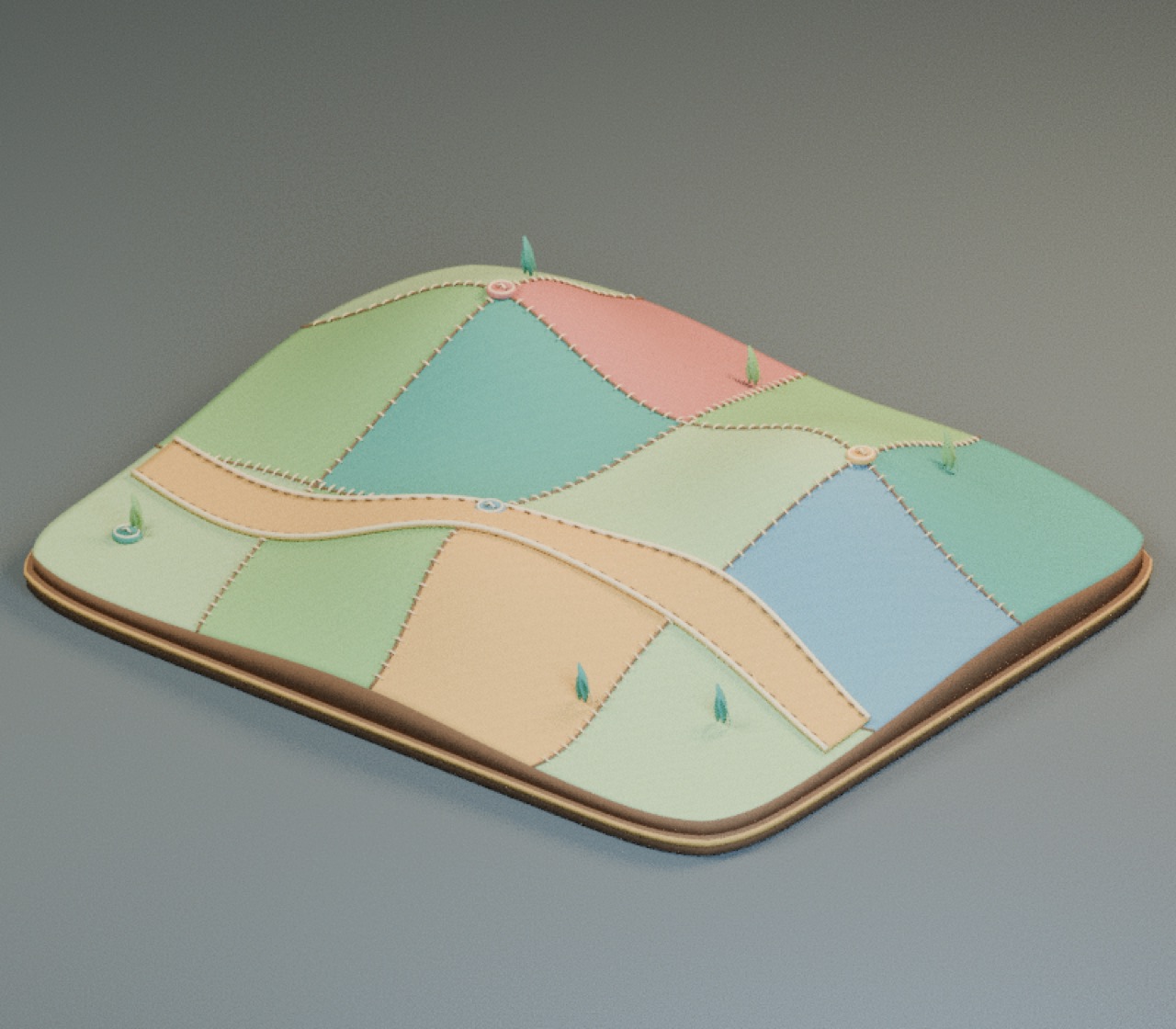 Patchwork Rolling Hills full model preview