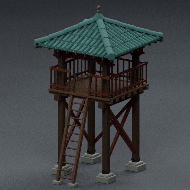 Watch Tower actual 3D model render